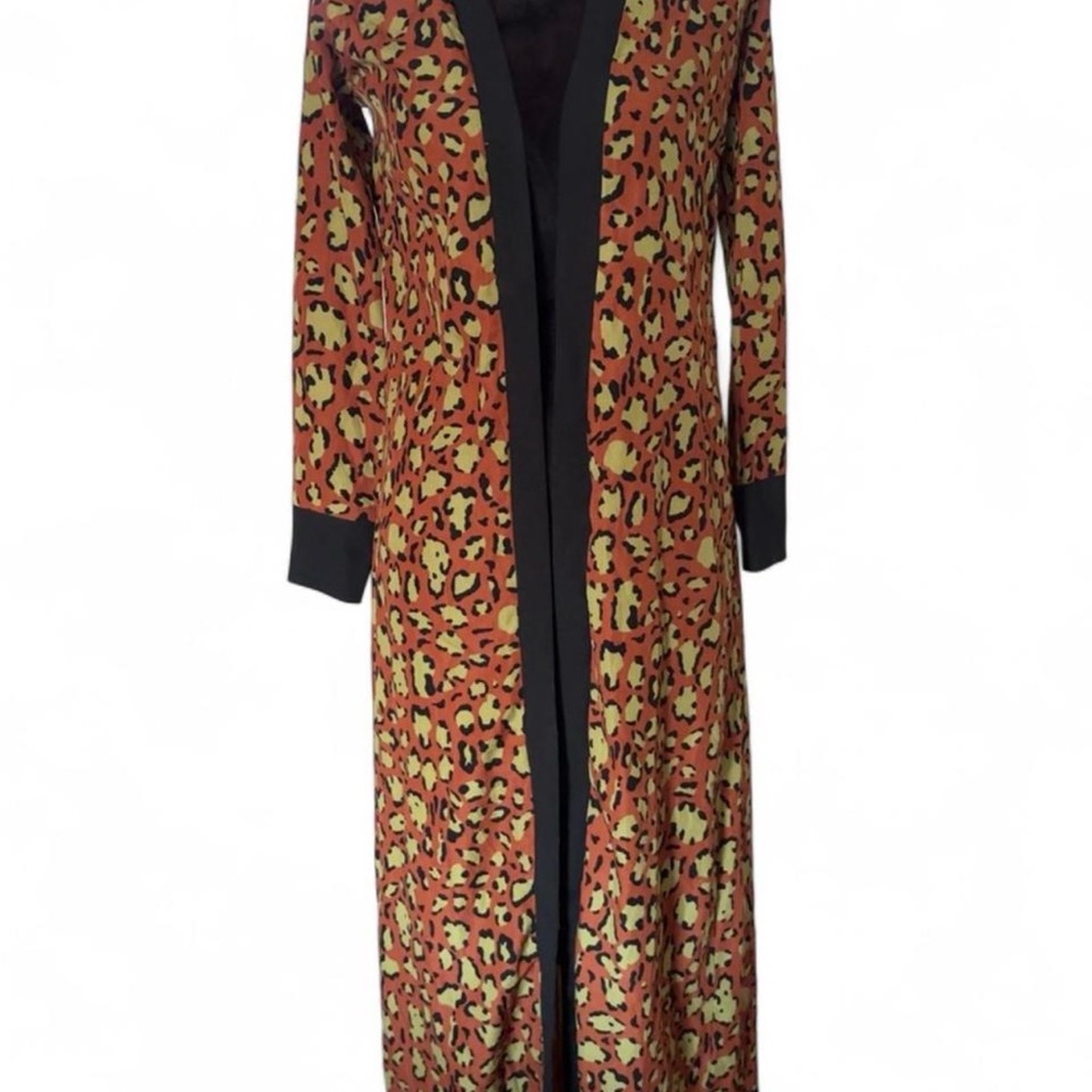 Leopard Print Long Blazer